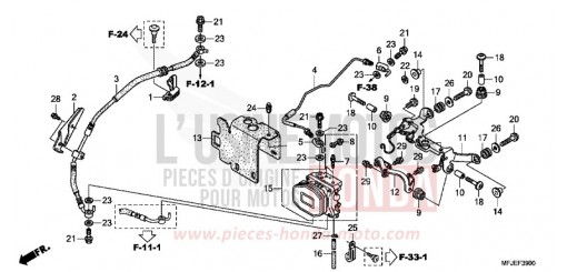 REAR VALVE UNIT (CBR600RA) CBR600RAC de 2012